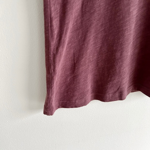 Madewell V-Neck Tank Top with Pocket Plum Purple Sleeveless Size XXS - Picture 5 of 10